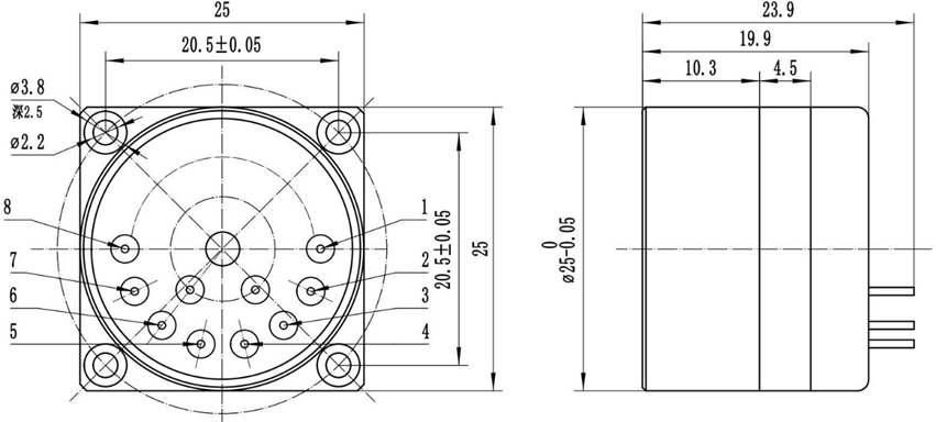 Quartz Flexure Accelerometer Dimensions Quartz Flexure Accelerometer Dimensions