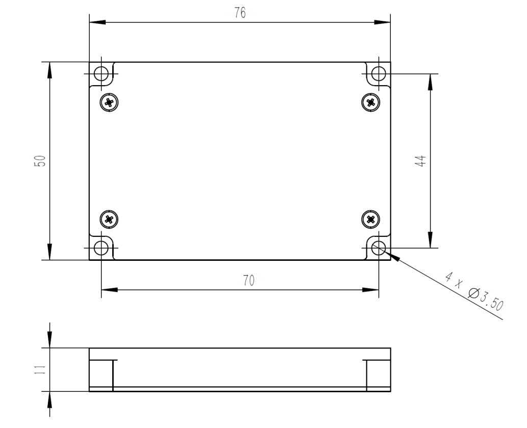 I/F Conversion Circuit Dimensions I/F Conversion Circuit Dimensions