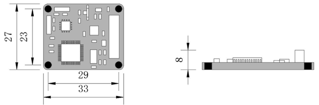 3D electronic compass Dimensions 3D electronic compass Dimensions