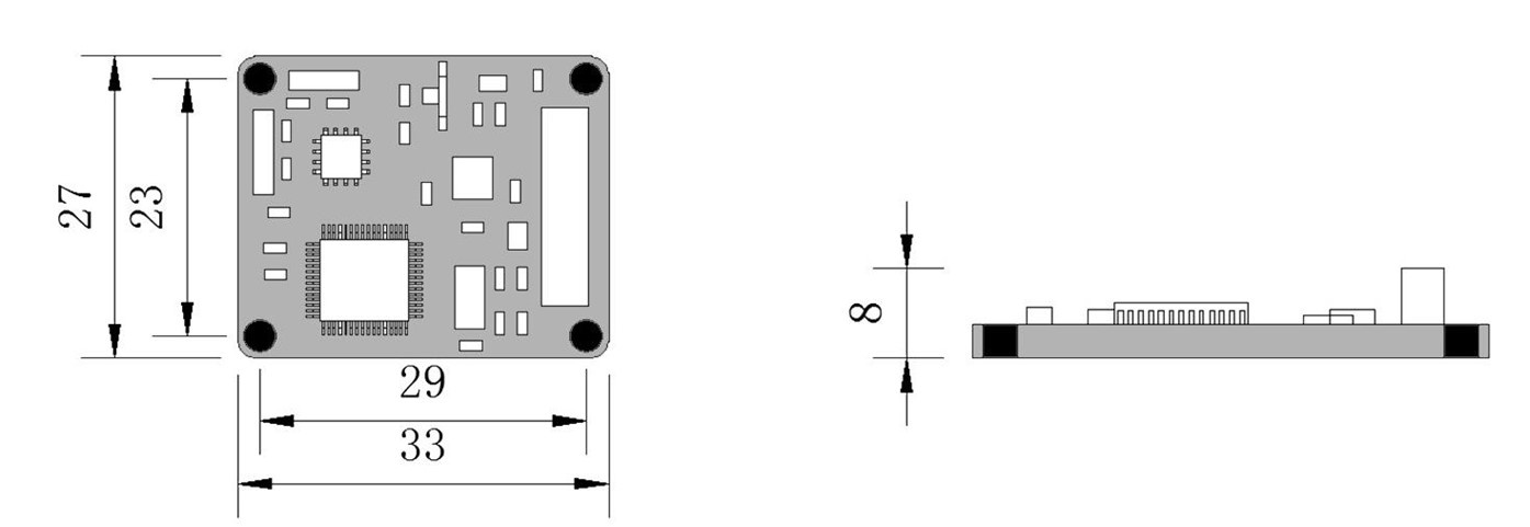 2D electronic compass Dimensions 2D electronic compass Dimensions