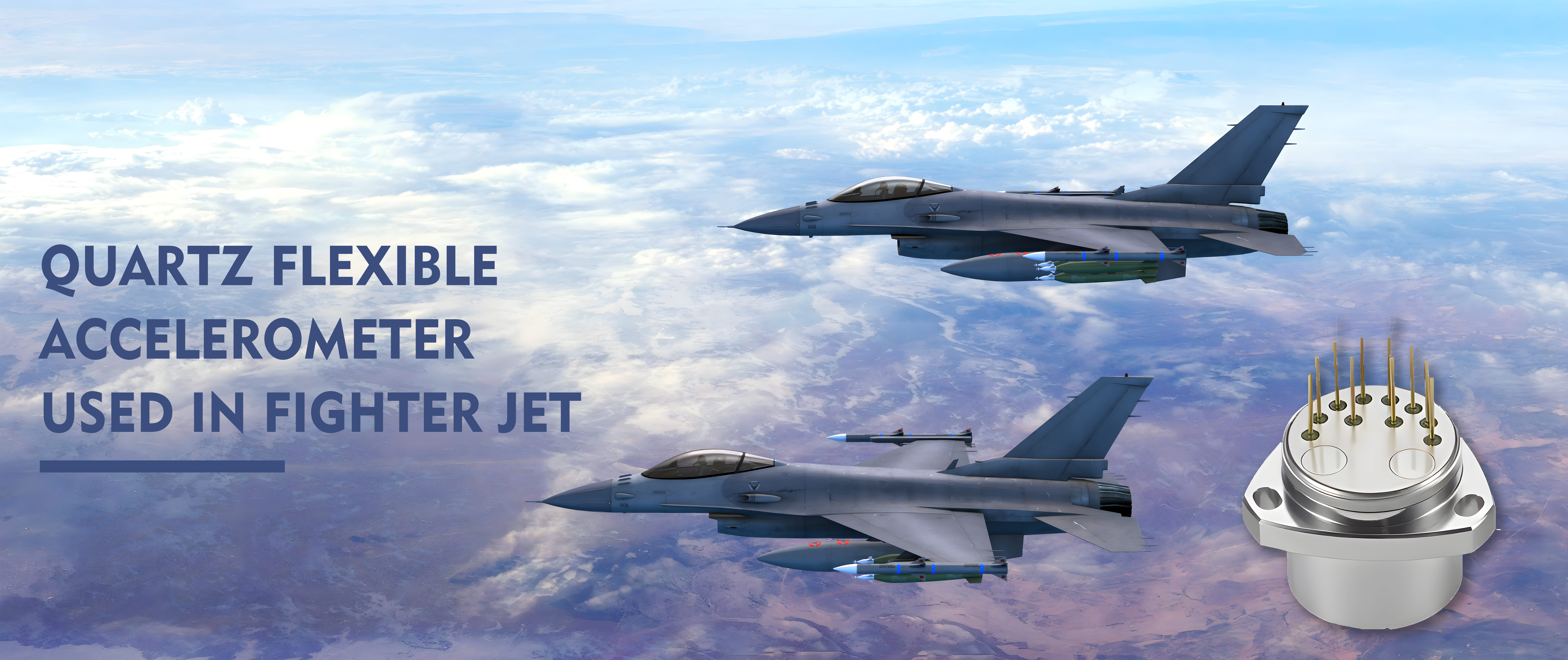 OUARTZ FLEXIBLE ACCELEROMETER