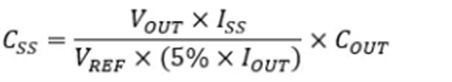 TPS54561DPRT step-down power supply soft start time calculation formula