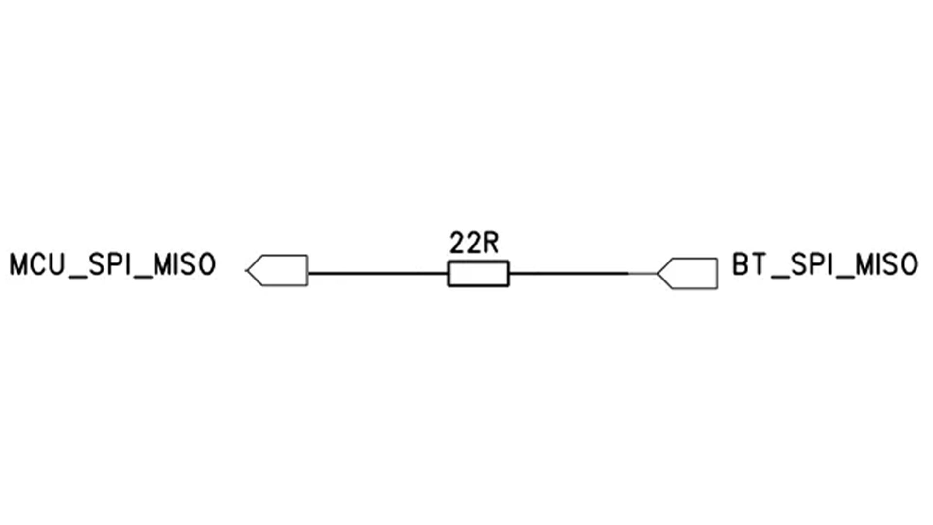 The role of a small resistor in series with the SPI bus